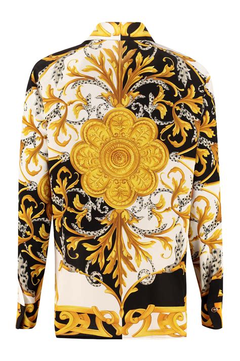 gold versace shirt|authentic Versace shirt.